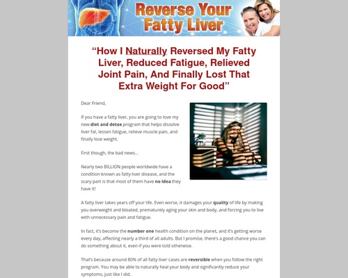 Reverse Fatty Liver Home Page 2023 CB | How I Reversed And Healed My Fatty Liver